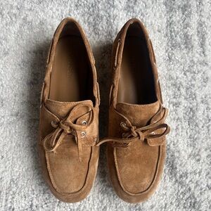 Marin Suede Lace-Up Loafer